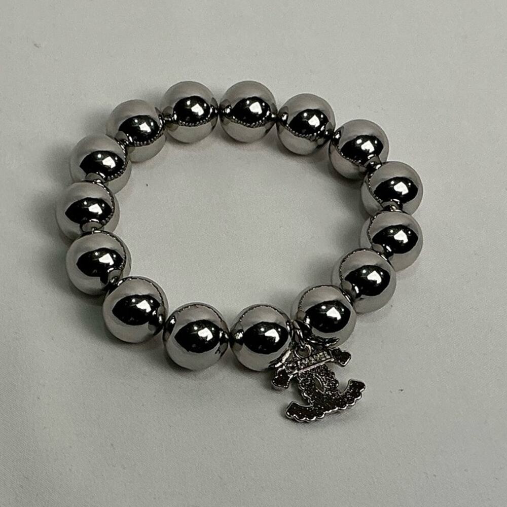 Chanel Silver metal Beaded Bracelet - Picture 6 of 6